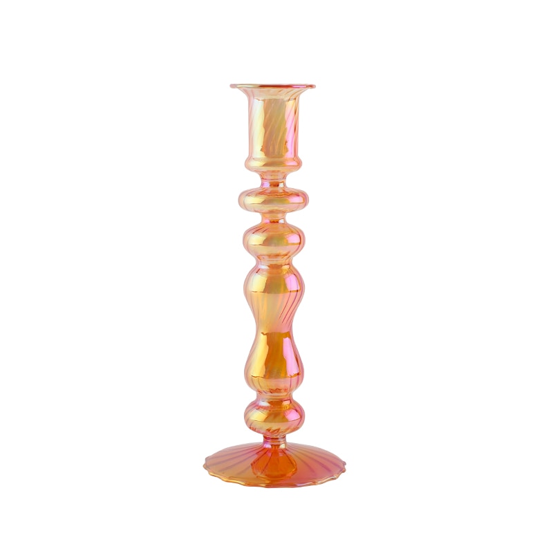 Ribbade Glasljushållare - Sjöjungfru | Veska Medium Orange