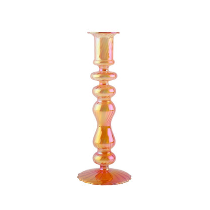 Ribbade Glasljushållare - Sjöjungfru | Veska Medium Orange