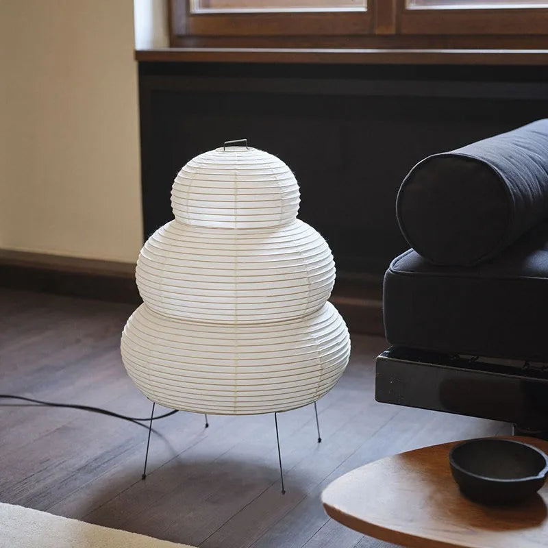 Rispapper bordslampa för kontor och vardagsrum - Justerbart, varmt ljus för stilfull inomhusbelysning | Veska