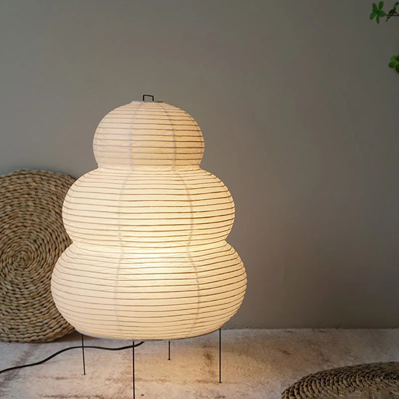 Rispapper bordslampa för kontor och vardagsrum - Justerbart, varmt ljus för stilfull inomhusbelysning | Veska