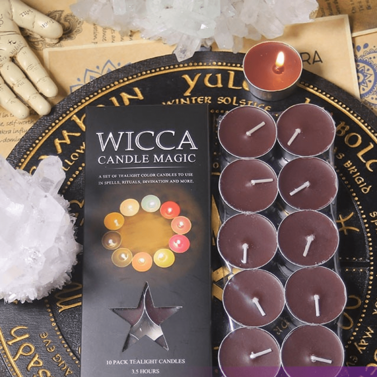 Ritual Tealight Candle Set | Veska Lila-Harmoni