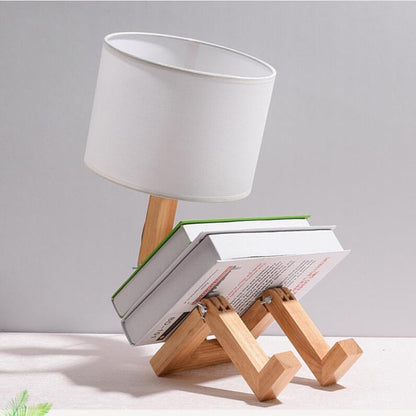 Robot Form Trä Bordslampa | Veska