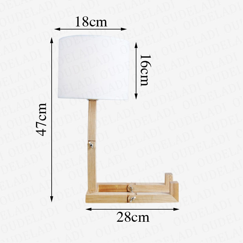 Robot Form Trä Bordslampa | Veska