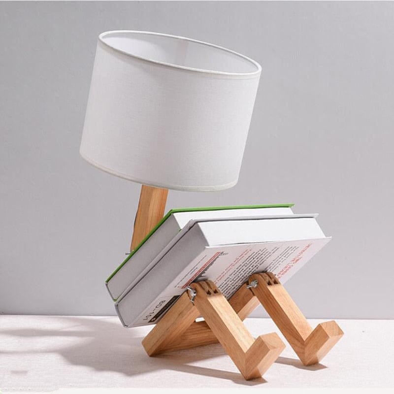 Robot Trä Bordslampa | Veska