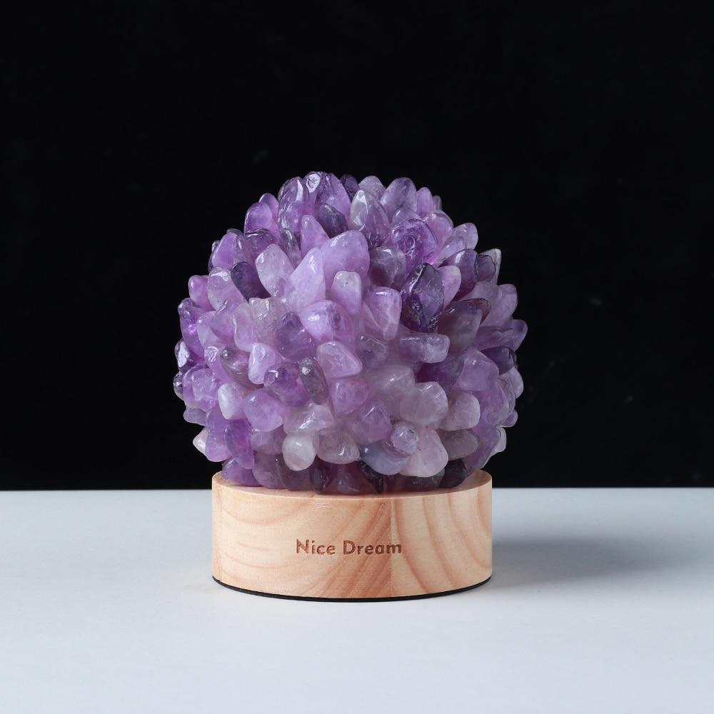 Rock Quartz Crystal Lamp | Veska Ametist