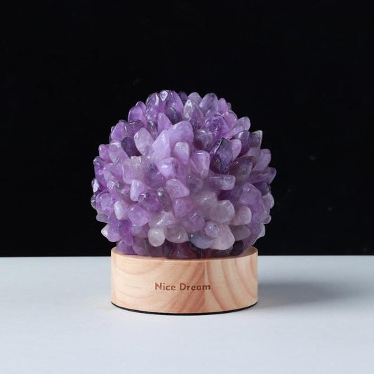 Rock Quartz Crystal Lamp | Veska Ametist