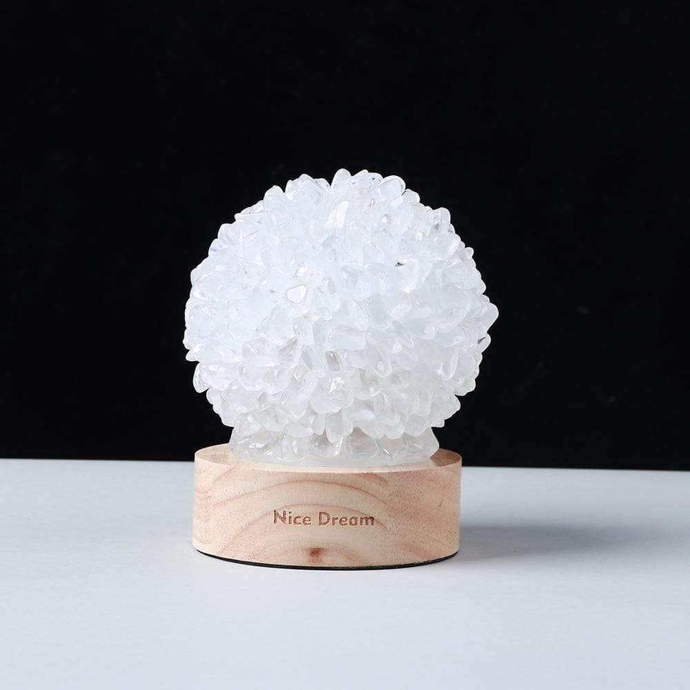 Rock Quartz Crystal Lamp | Veska Klar Kvarts