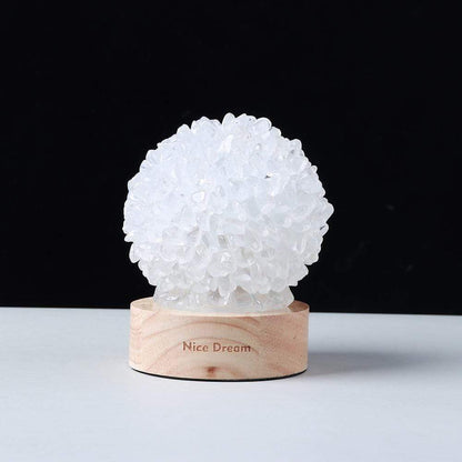 Rock Quartz Crystal Lamp | Veska Klar Kvarts