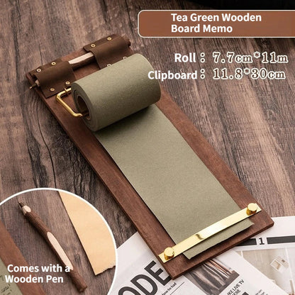 Roll-Note Trä Clipboard | Veska A