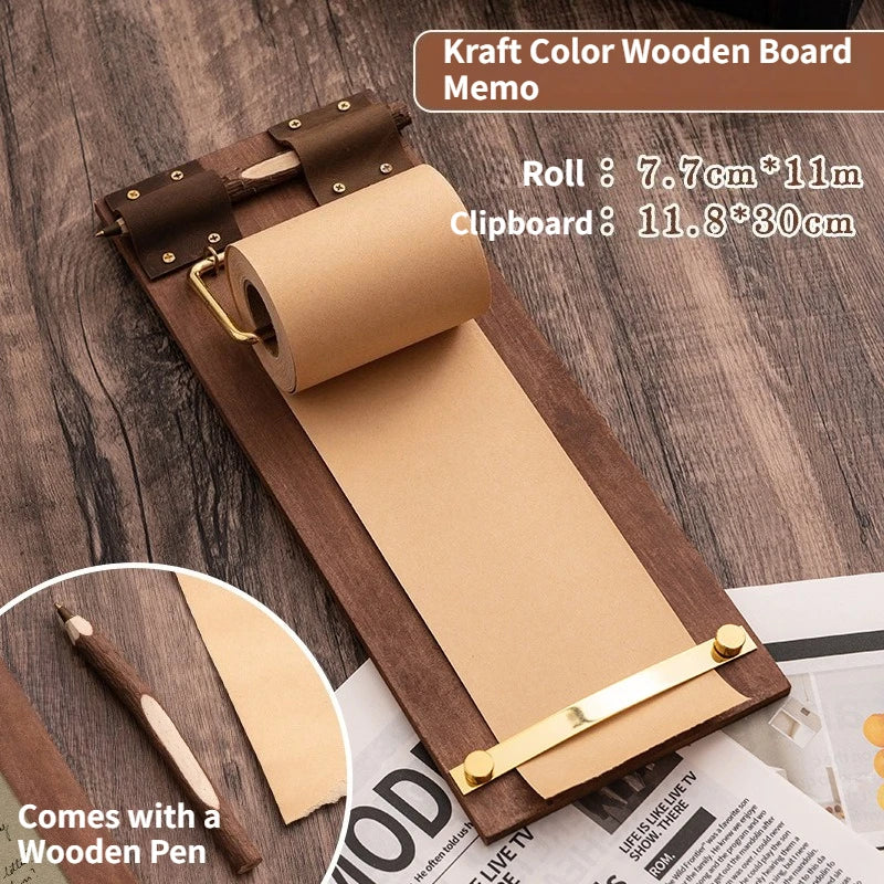 Roll-Note Trä Clipboard | Veska B