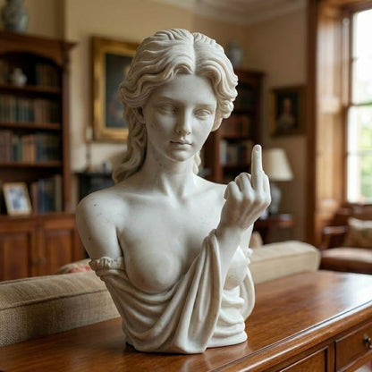 Roman Bust Mittfinger Heminredning | Veska