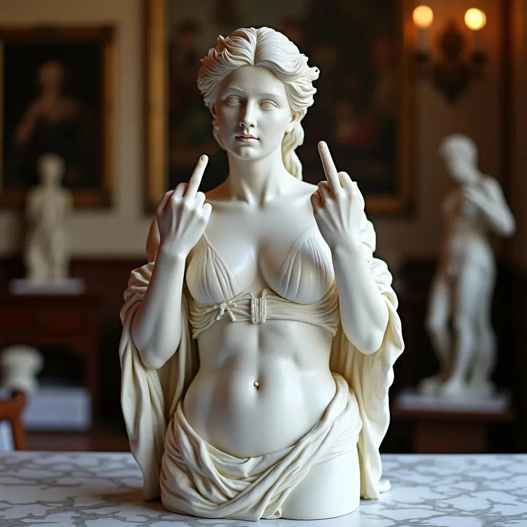 Roman Bust Mittfinger Heminredning | Veska G