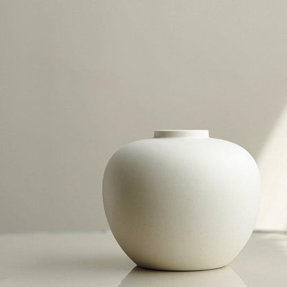 Romantisk keramisk vas för ditt hem | Veska Creme Glaze