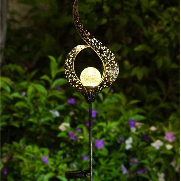 Romantisk Solar Crackle Trädgårdslampa | Veska