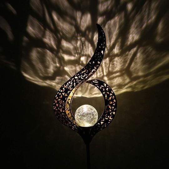 Romantisk Solar Crackle Trädgårdslampa | Veska