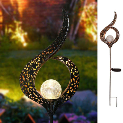 Romantisk Solar Crackle Trädgårdslampa | Veska