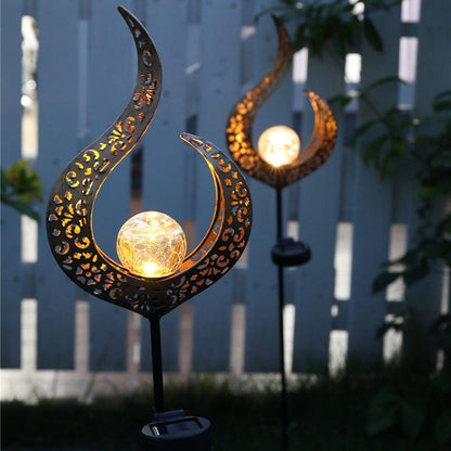 Romantisk Solar Crackle Trädgårdslampa | Veska