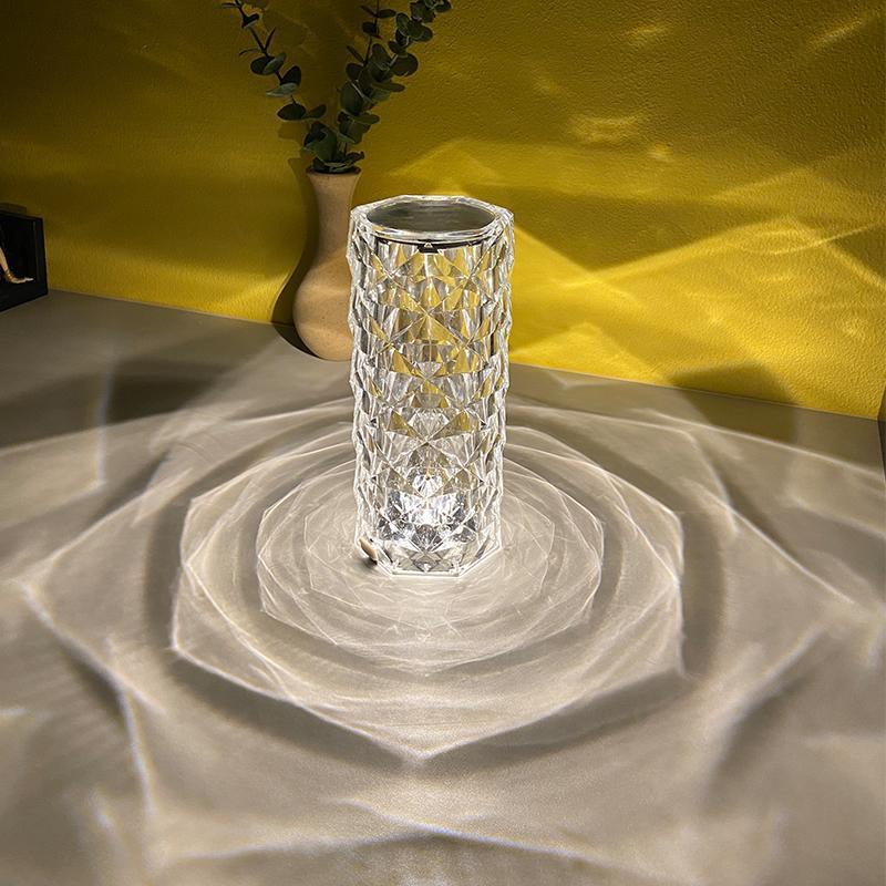 Rose Rays Kristall Diamant Bordslampa | Veska