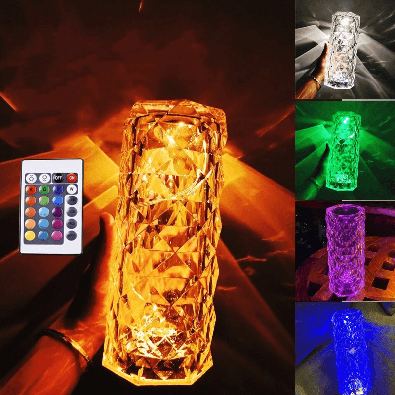Rose Rays Kristall Diamant Bordslampa | Veska