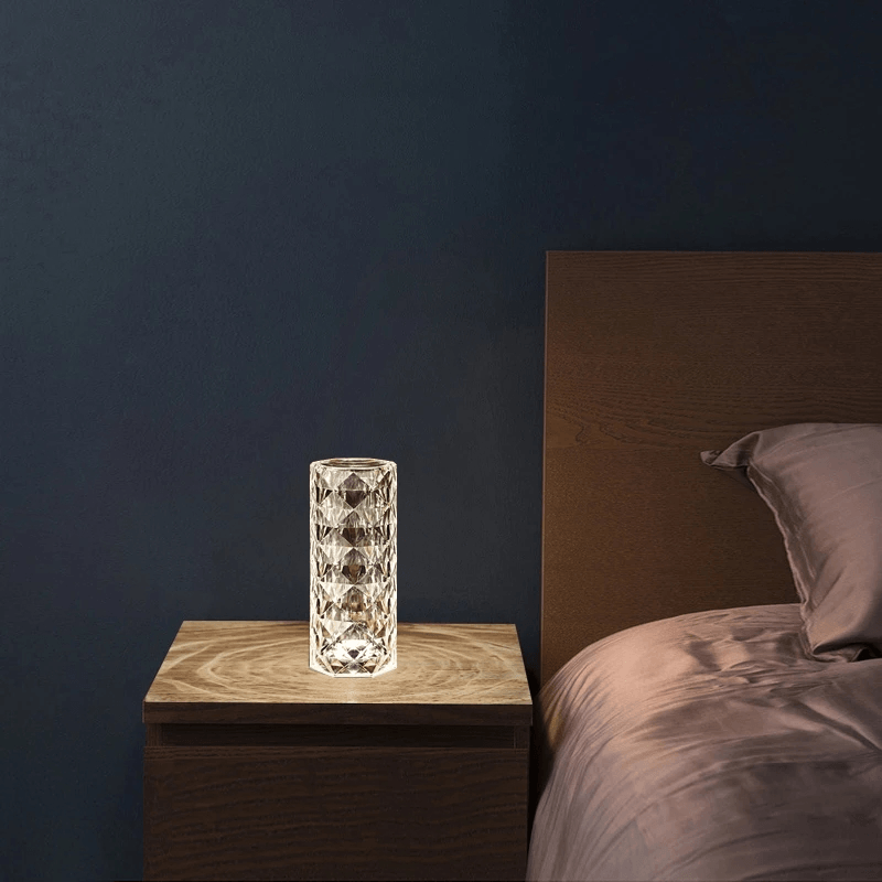Rose Rays Kristall Diamant Bordslampa | Veska