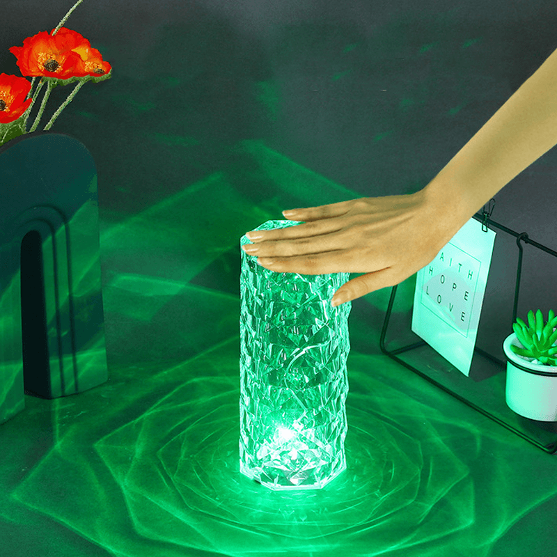 Rose Rays Kristall Diamant Bordslampa | Veska