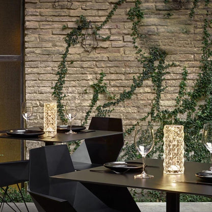 Rose Rays Kristall Diamant Bordslampa | Veska