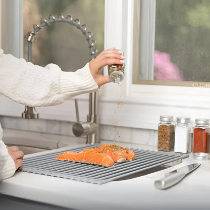 Rostfritt Stål Tallrik Dränerings Rullställ | Veska