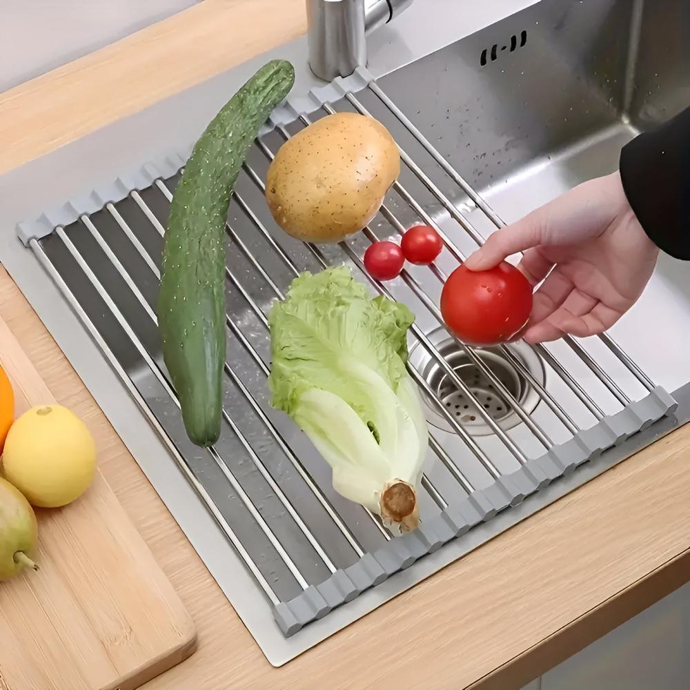 Rostfritt Stål Tallrik Dränerings Rullställ | Veska
