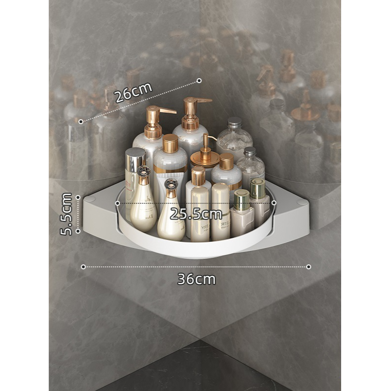 Rotating Corner Shelf - Accessories - Nail Polish - Macke Up - Cosmetics 360° | Veska