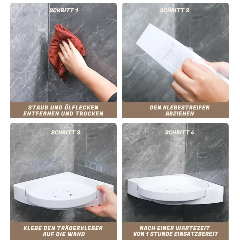 Rotating Corner Shelf - Accessories - Nail Polish - Macke Up - Cosmetics 360° | Veska