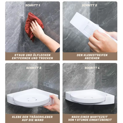 Rotating Corner Shelf - Accessories - Nail Polish - Macke Up - Cosmetics 360° | Veska