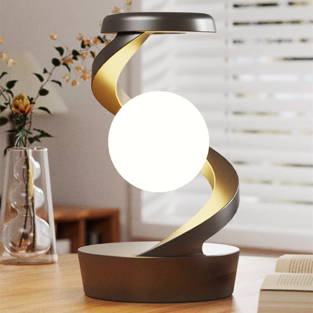 Rotating Floating Table Lamp | FloatLight | Veska Brun