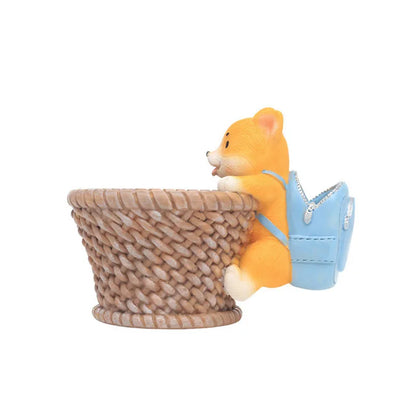 Royaleva Original Courtyard Flower Pot - Rustik Corgi & Kaninjakött Succulent Planter | Veska