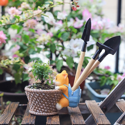 Royaleva Original Courtyard Flower Pot - Rustik Corgi & Kaninjakött Succulent Planter | Veska