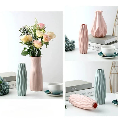 Royelux Diamond PlastVeskaommvaser - Modern Imitation Keramik Kruka | Veska