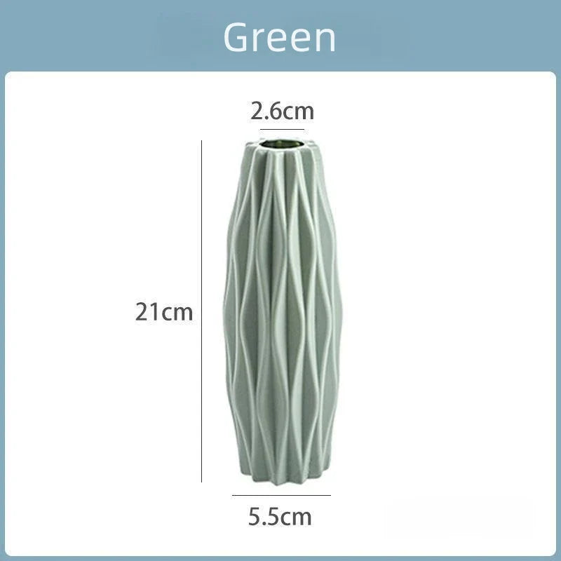 Royelux Diamond PlastVeskaommvaser - Modern Imitation Keramik Kruka | Veska