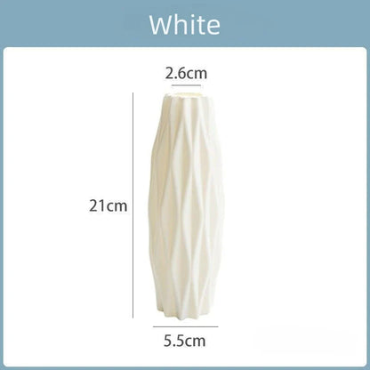 Royelux Diamond PlastVeskaommvaser - Modern Imitation Keramik Kruka | Veska