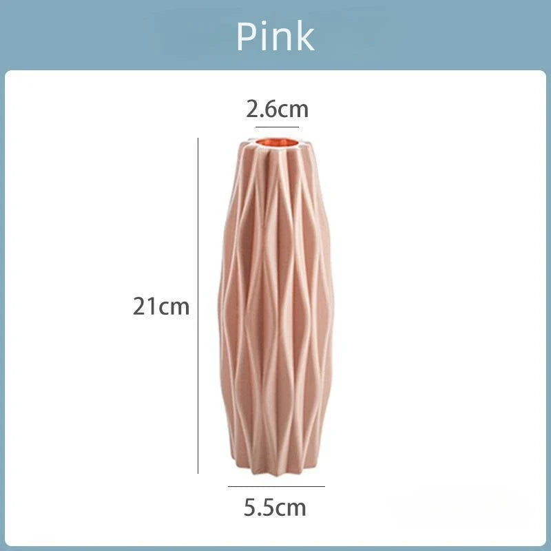 Royelux Diamond PlastVeskaommvaser - Modern Imitation Keramik Kruka | Veska