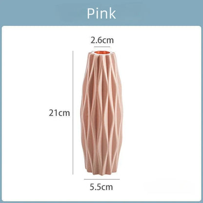 Royelux Diamond PlastVeskaommvaser - Modern Imitation Keramik Kruka | Veska