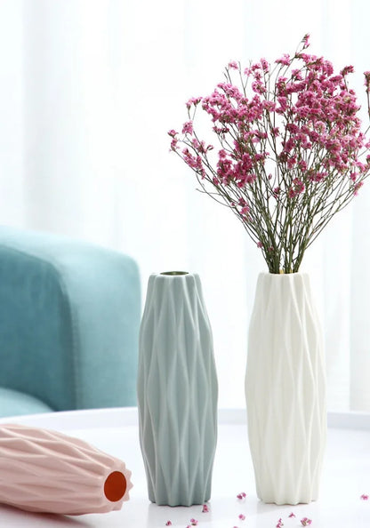 Royelux Diamond PlastVeskaommvaser - Modern Imitation Keramik Kruka | Veska