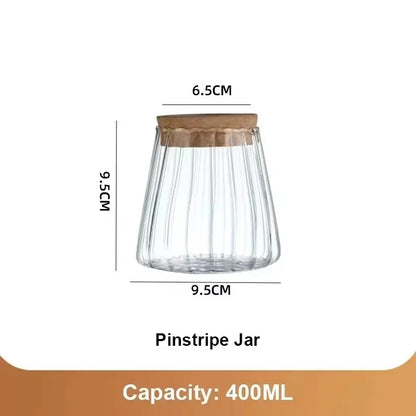 Royelux Hydroponisk Glas Växtvas med Träbas | Veska Stil 3-(9,5x9,5cm)