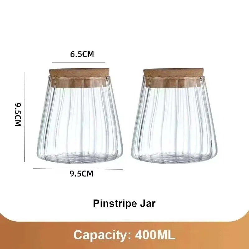 Royelux Hydroponisk Glas Växtvas med Träbas | Veska Stil 3 (9.5x9.5cm)-2Bitars