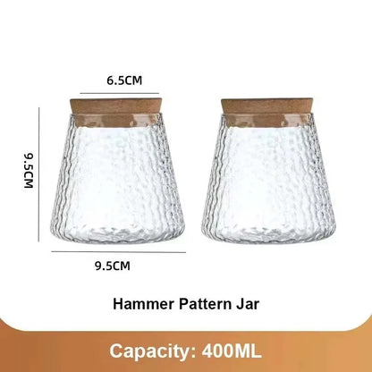 Royelux Hydroponisk Glas Växtvas med Träbas | Veska Styling 2-(9.5x9.5cm)-2Delar