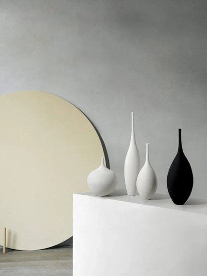 Royelux Minimalist Zen Keramisk Vas Svart-vit Harmoni | Veska