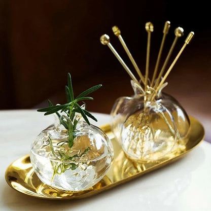 Royelux Nordic Granatäpple Glas Vaso | Veska