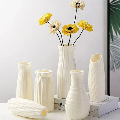 Royelux Nordic Keramisk Plast Vaso - Elegant Modern Hem och Event Dekoration | Veska