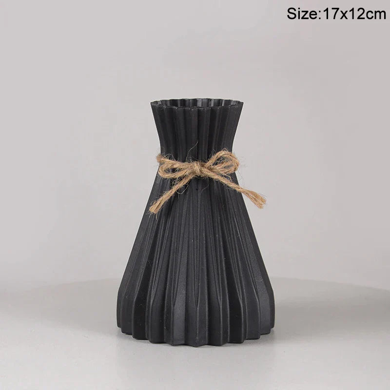Royelux Nordic Keramisk Plast Vaso - Elegant Modern Hem och Event Dekoration | Veska 1