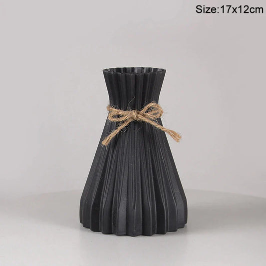 Royelux Nordic Keramisk Plast Vaso - Elegant Modern Hem och Event Dekoration | Veska 1