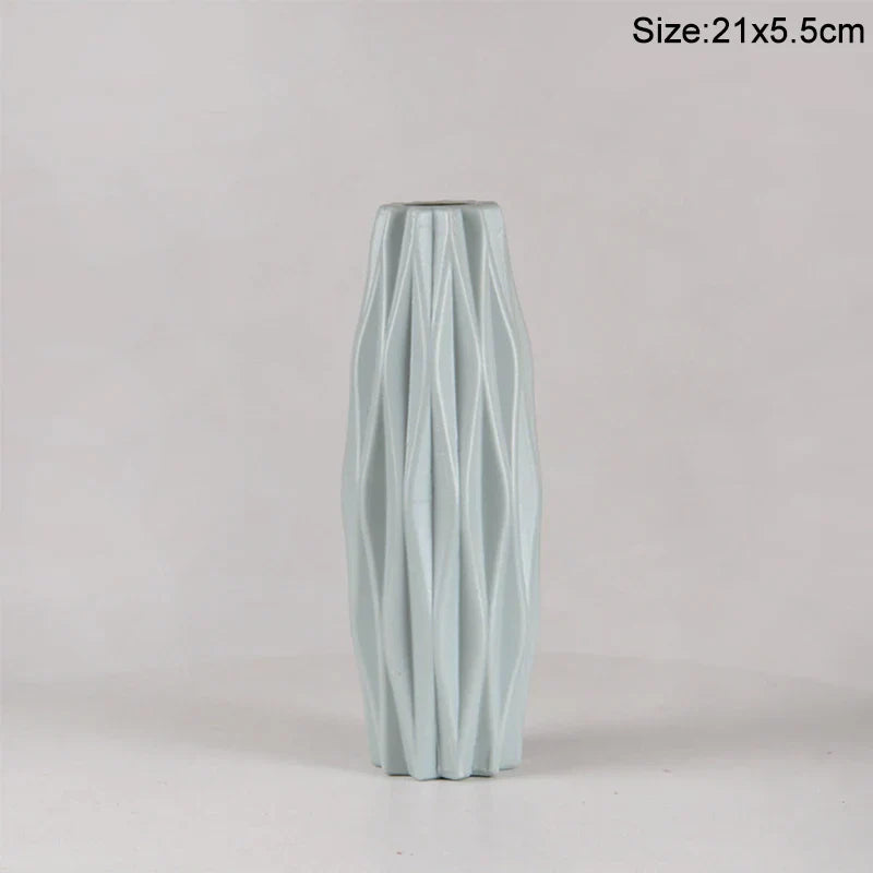Royelux Nordic Keramisk Plast Vaso - Elegant Modern Hem och Event Dekoration | Veska 10