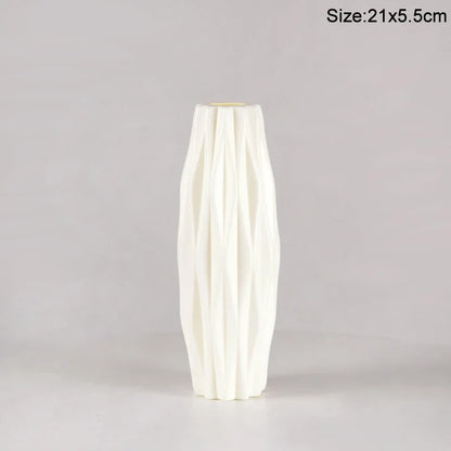 Royelux Nordic Keramisk Plast Vaso - Elegant Modern Hem och Event Dekoration | Veska 11